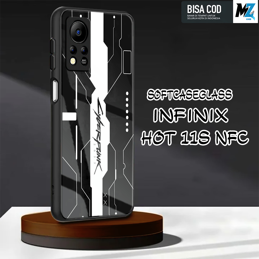 Softcase Glass Kaca [K30] Infinix Hot 11s NFC Terbaru Case Handphone Kesing Pelindung Handphone