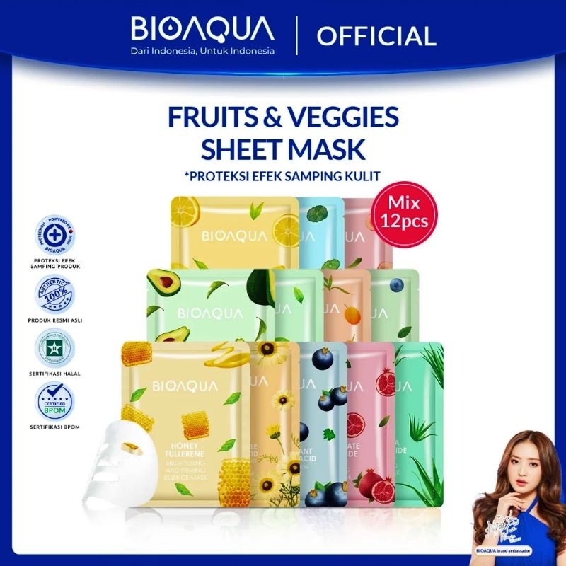 Bioaqua Sheet Mask // masker wajah bioaqua // masker wajah // masker bioaqua