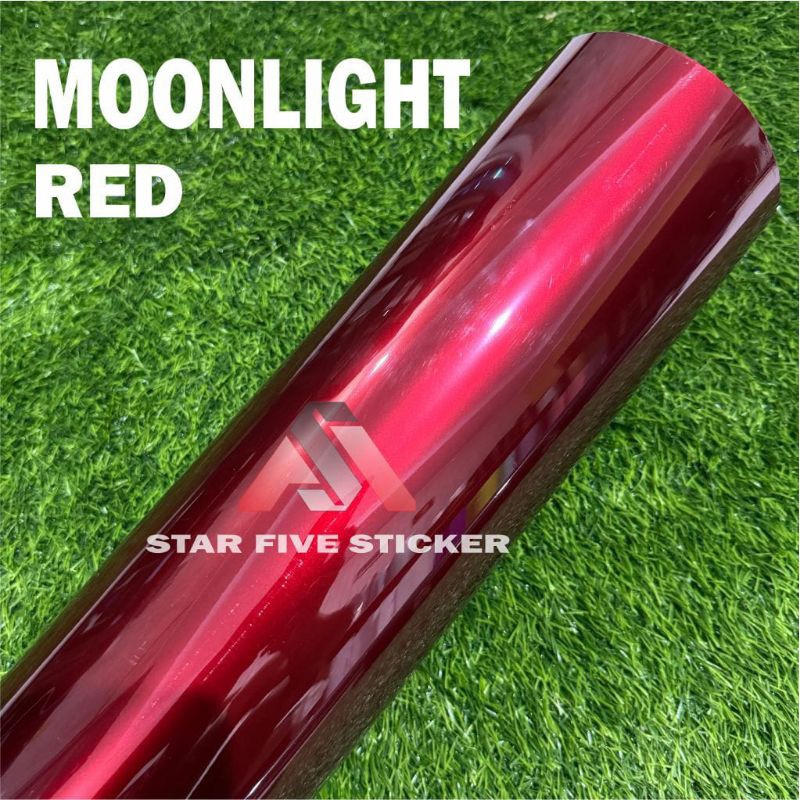 SKOTLET MOTOR MOONLIGHT RED MERAH STICKER SKOTLET LEMBAYUNG MERAH