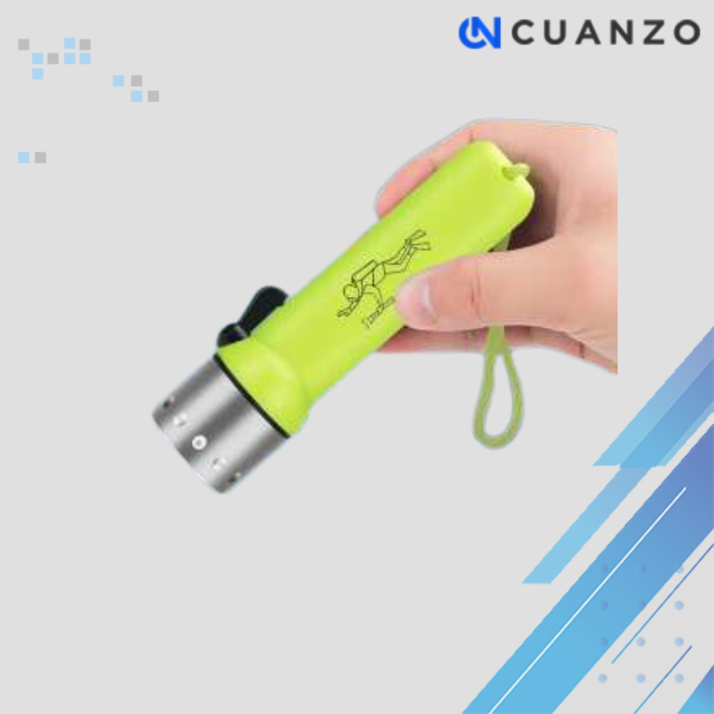Senter Bawah Air Scuba Diving Q5 180 Lumens/Lampu Senter Bawah Air Kokoh Rapat Bekerja Baik Cahaya T
