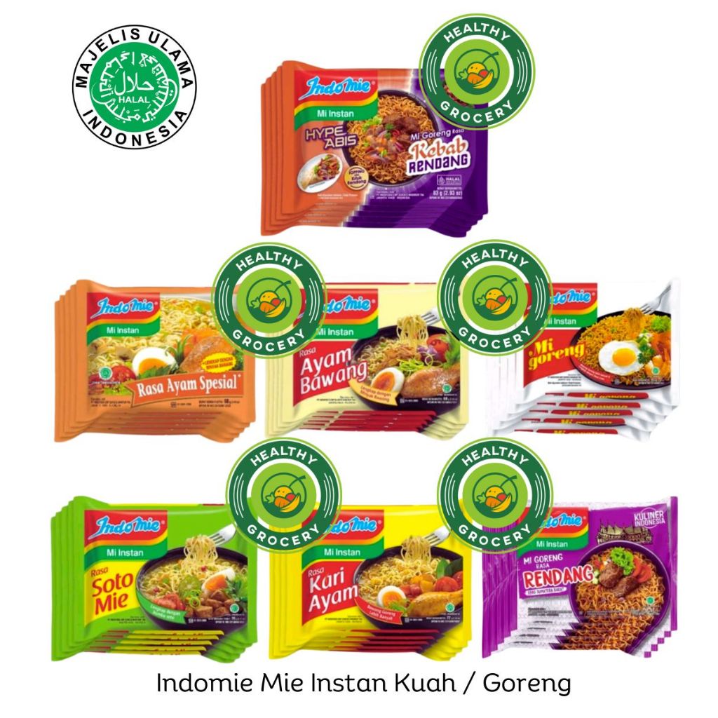 

Indomie Mie Instan Kuah / Goreng / Indomie 5 Pcs