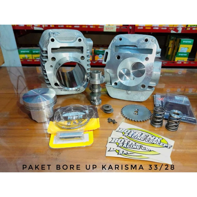 PAKET BORE UP KARISMA KHARISMA SUPRA X 125 KARBU-BOYRENK RACING CONCEPT