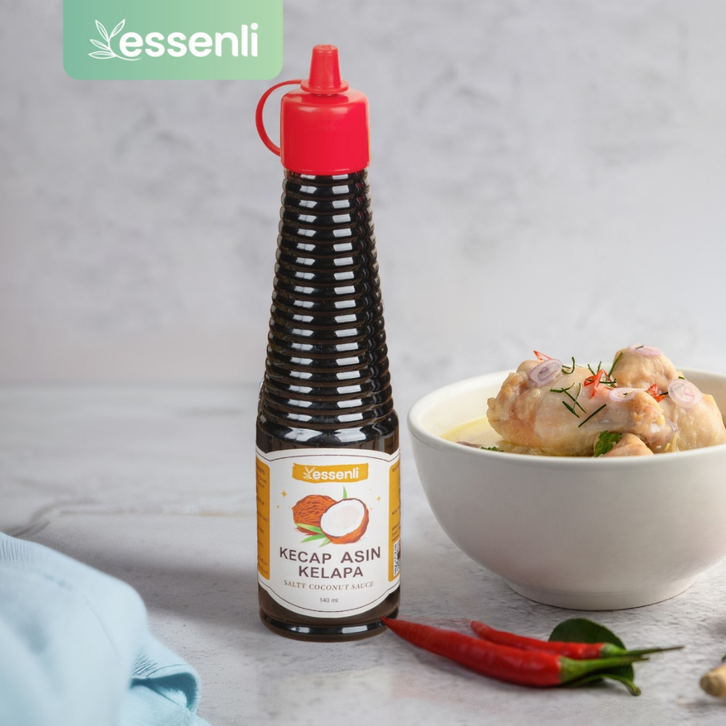 ESSENLI Kecap Asin Kelapa Tanpa Kedelai Non MSG Gluten Free