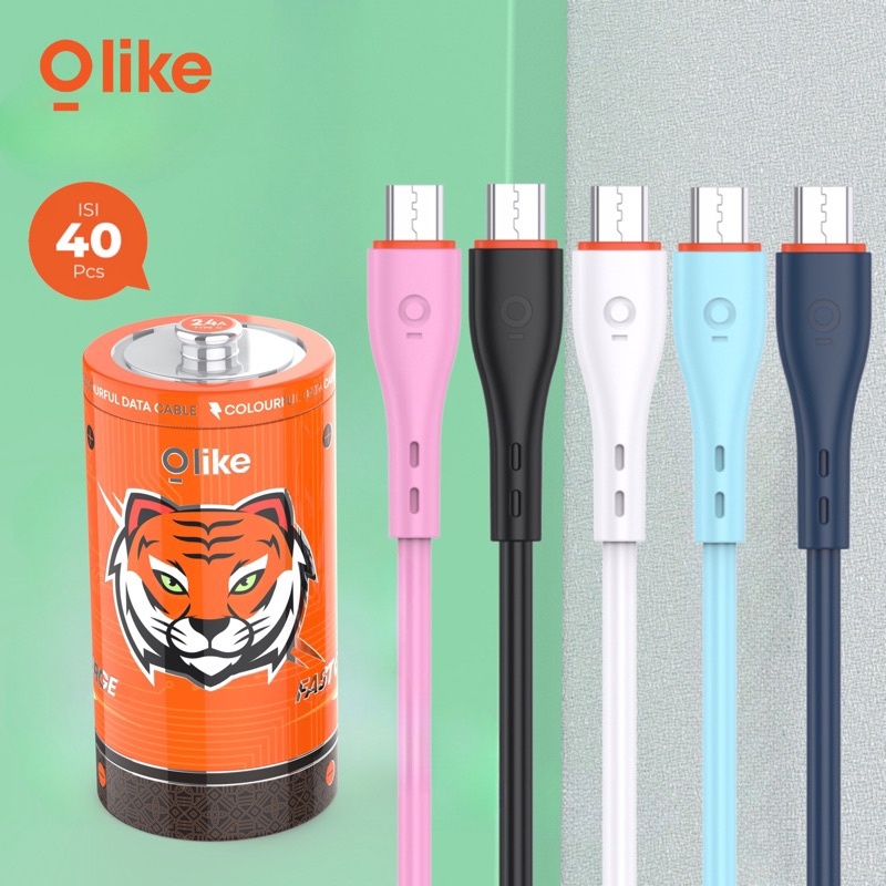 KABEL DATA OLIKE D304 D304M D304C D304L MICRO TYPE C LIGHTNING DATA CABLE isi 30pcs