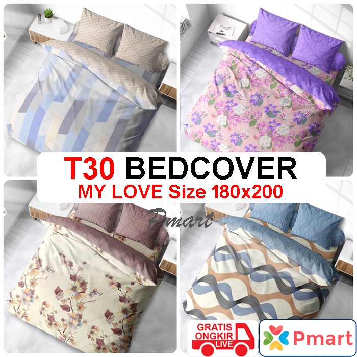 BEDCOVER MY LOVE 180x200 TINGGI 30 / BEDCOVER MY LOVE KING TINGGI 30