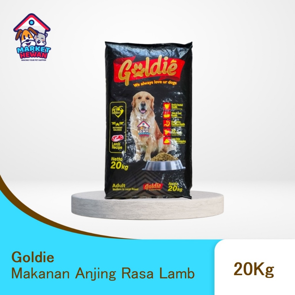 Goldie Makanan Anjing Beef & Lamb 20 Kg