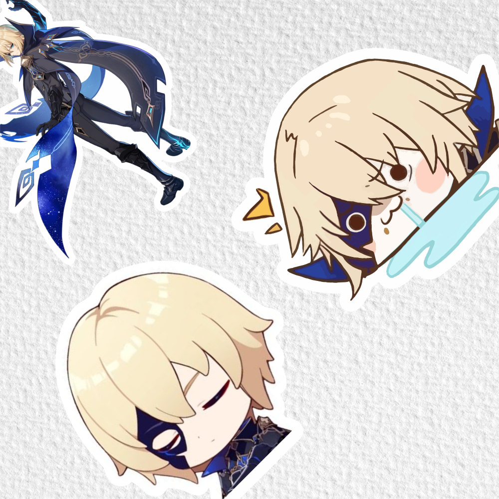 

[ VINYL & CHROMO 7 CM] cetak stiker Game/STIKER MURAH TEMA Ghensin impact [ DAINSLEIF ]