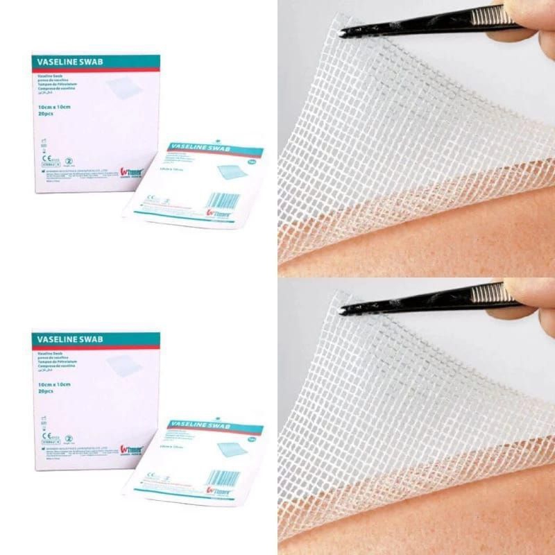 VASELINE SWAB seperti sofratulle, lomatuell antibiotik untuk luka