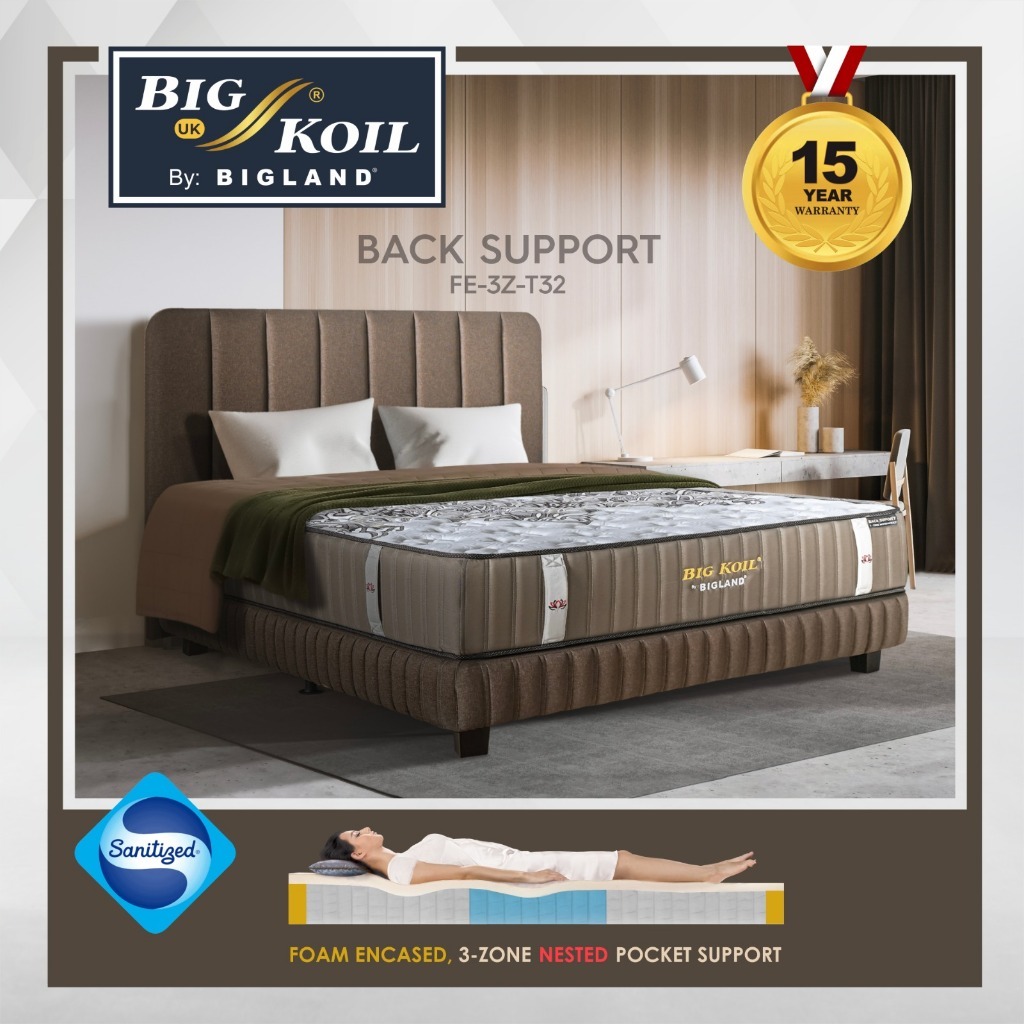 Big Koil Springbed Back Support Bigland - Kasur Saja - Matras BigKoil Free Ongkir Bandar Lampung