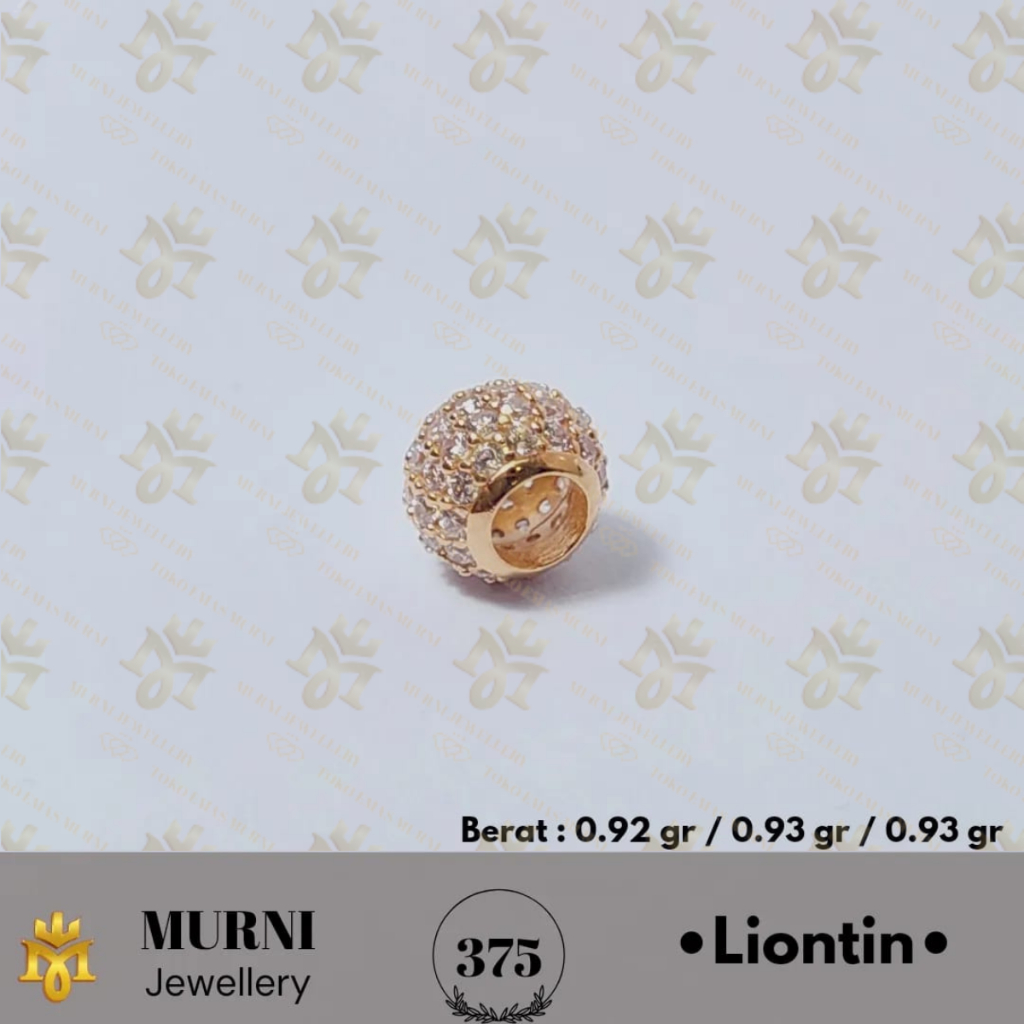Liontin Emas Muda Asli 8k/375 Bola Roda Cor Mata - Toko Emas Murni