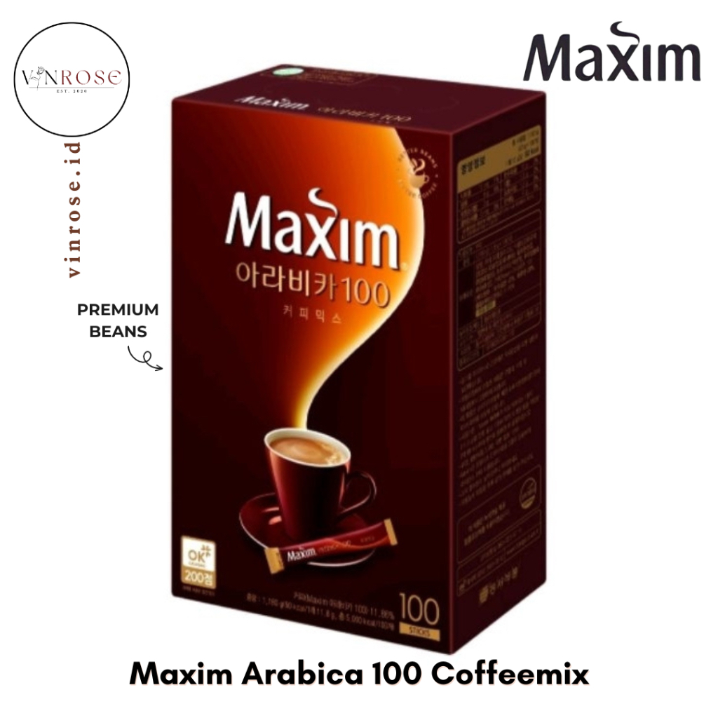 

Maxim Arabica 100 Coffeemix 100 Sachet Korea Kopi Sachet Coffee