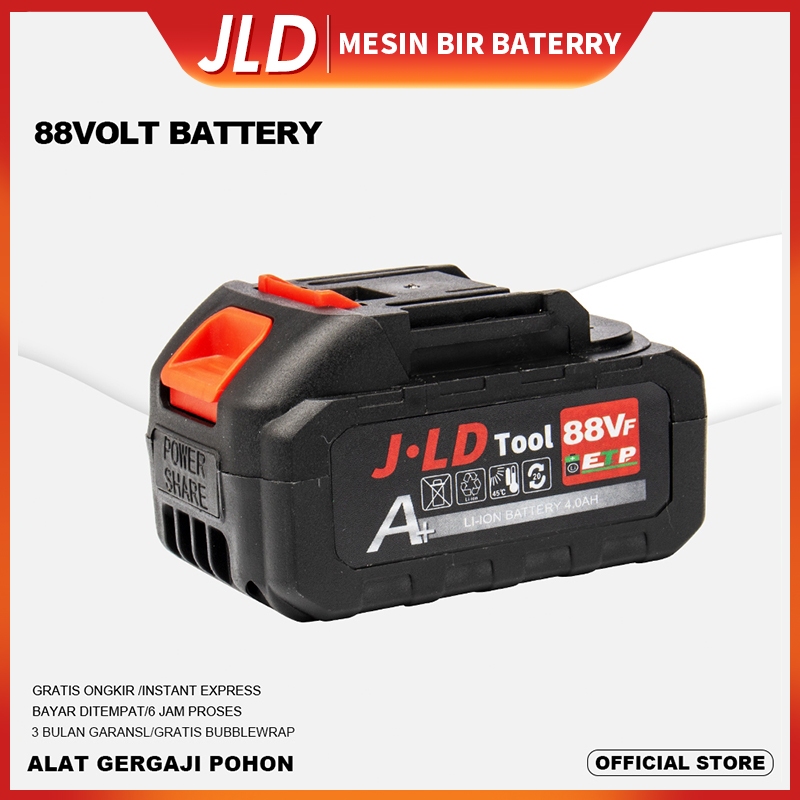 JLD bor baterai 88VF - 4.0Ah BATERAI MESIN BOR BY JLD - BATERAI CORDLESS Kompatibel dengan JLD