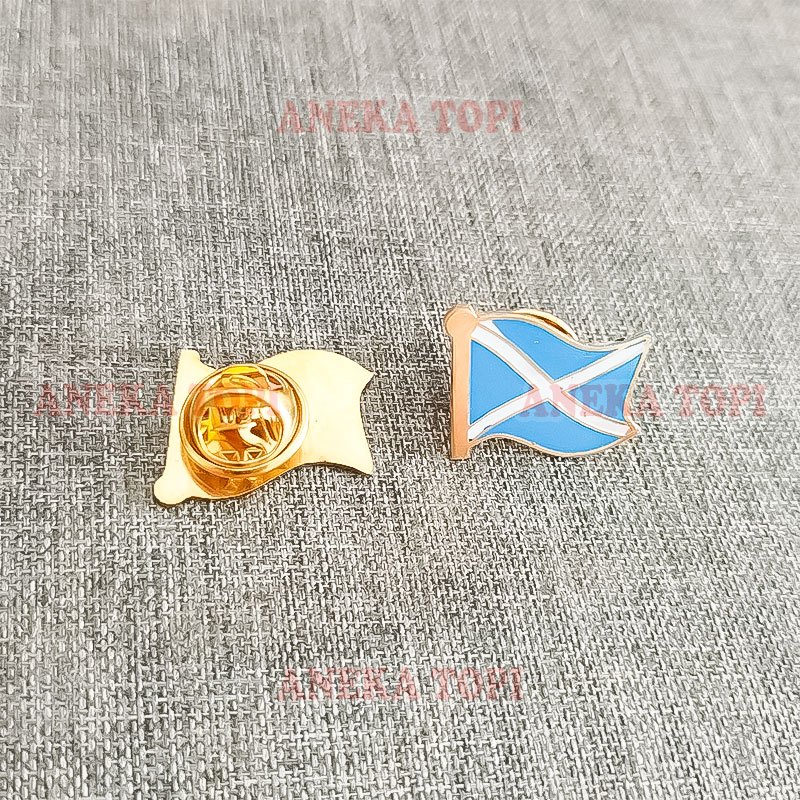 Flag Pin Skotlandia Pin Skotlandia Pin Bendera Skotlandia - Aneka Topi