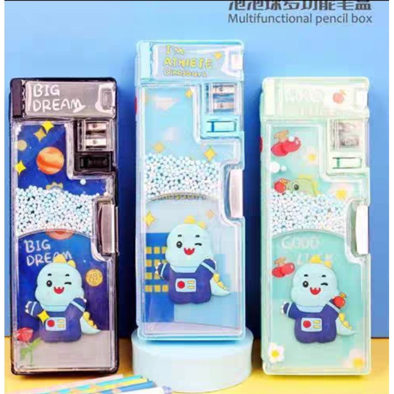 

tempat pensil magnet/kotak pensil anak-anak/karakter/Dino lucu