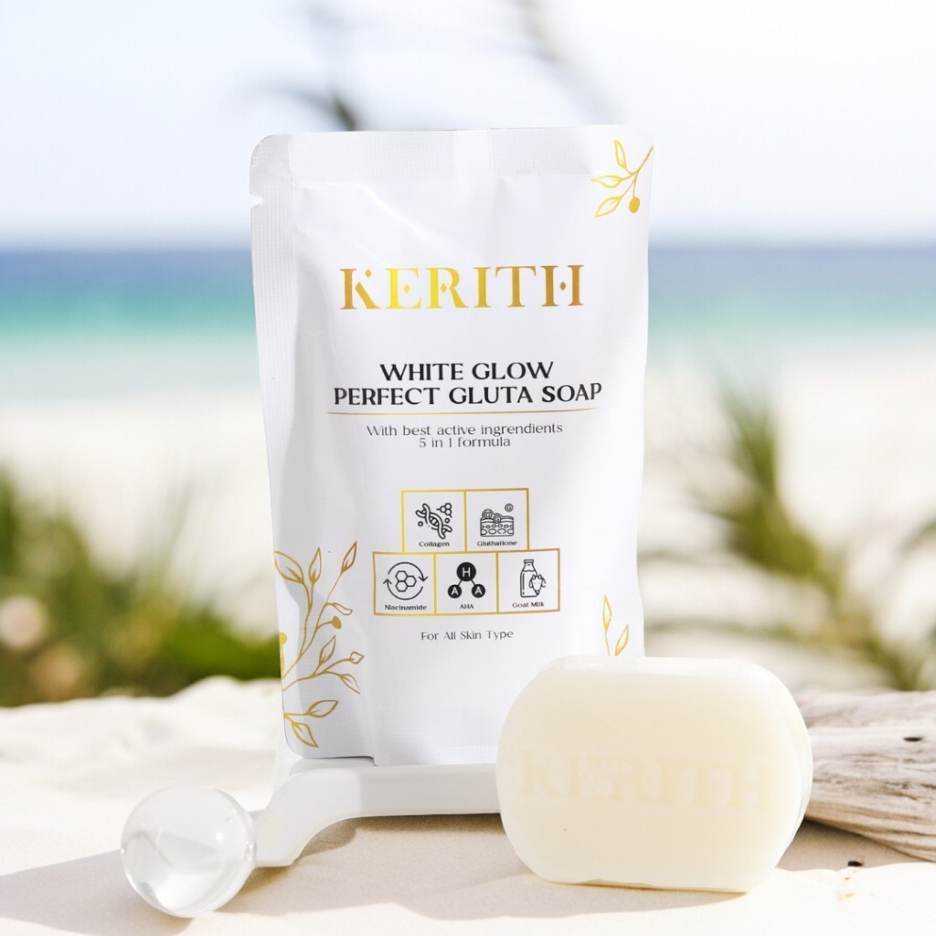 White Glow Perfect Gluta Soap by Kerith Sabun Pemutih Badan & Wajah BPOM | ORIGINAL 60GR