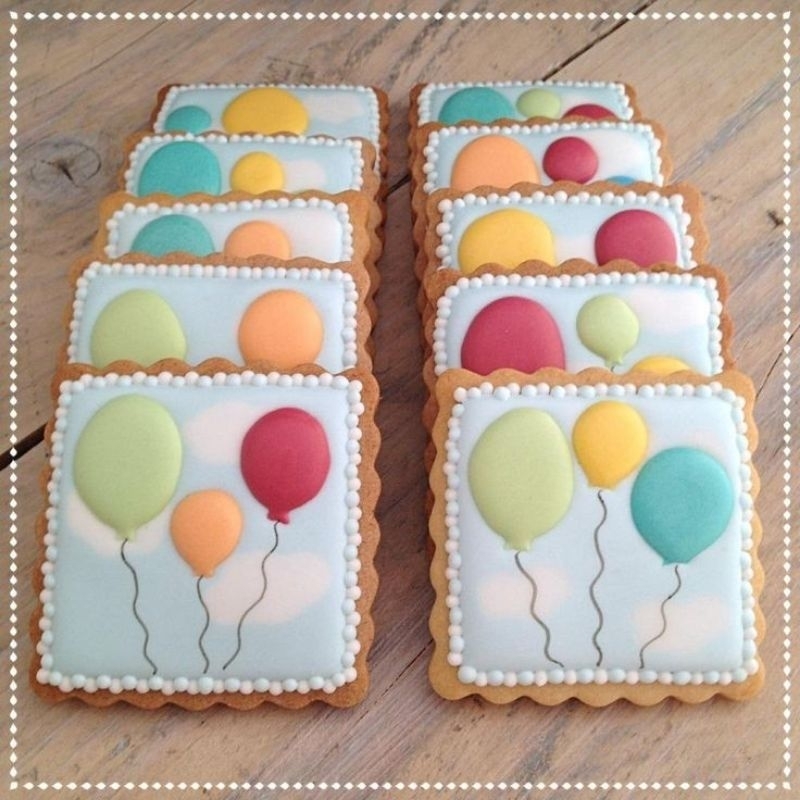 

IHANALICIOUS Butter cookies tema balon (kukis hias karakter)