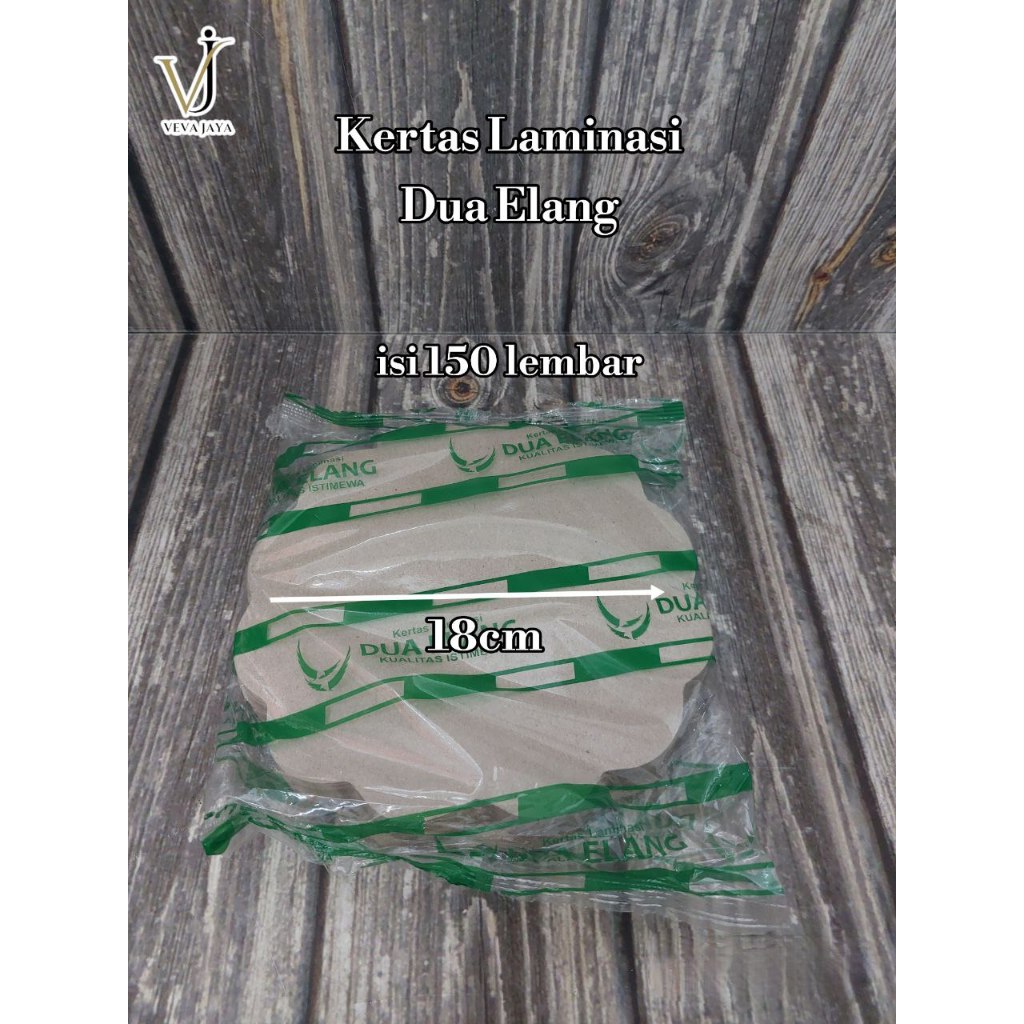 Kertas nasi/ kertas alas piring bulat bunga/ kertas alas nasi coklat/ kertas laminasi dua elang