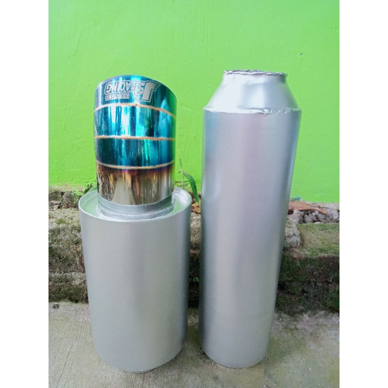 Knalpot Mobil Racing JS Racing+Resonator Type Suara Bass Kering Cocok Digunakan Untuk Semua Jenis Mo