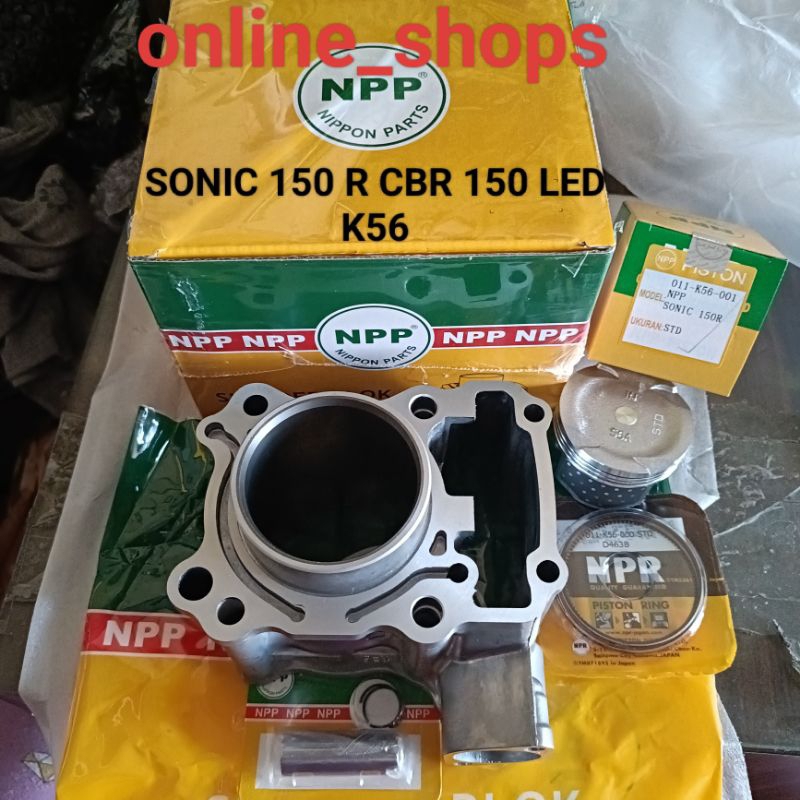 Blok komplit sonic 150 r cbr 150 led sonic150r K56 silinder blok seher set NPP