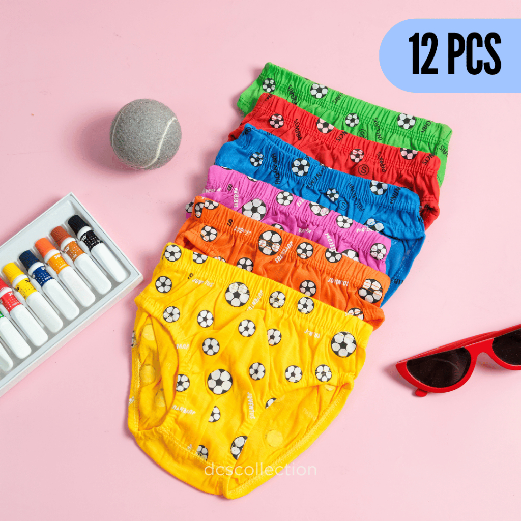Vin-Vin Celana Dalam Anak Pastel Bola Sempak CD Lusinan Laki Laki Perempuan