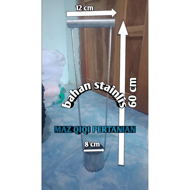 alat plong mulsa plong cemplong alat pelubang mulsa cemplong panjang 60cm pelubang plastik mulsa uk.