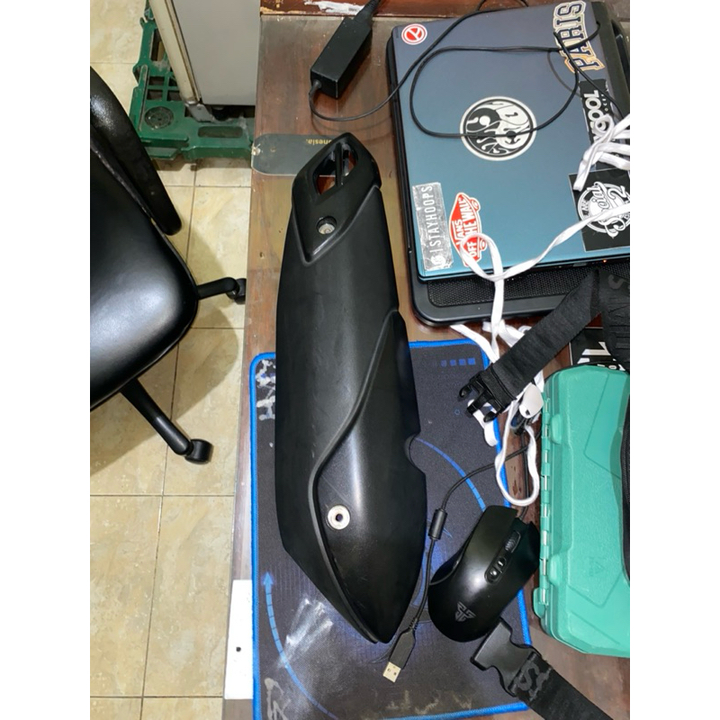 tameng knalpot aerox new original yamaha