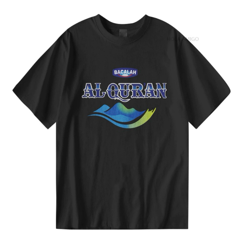 KAOS PLESETAN BACALAH AL QURAN DTF DEPAN - TSHIRT DISTRO VIRAL