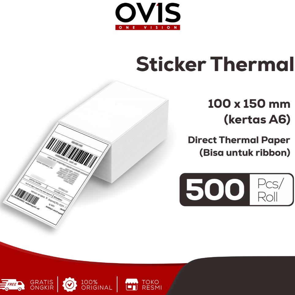 

Label Stiker Resi Thermal Direct 1x15 mm Sticker Paper Kertas A6 1x15 cm Lipat ART T7N1