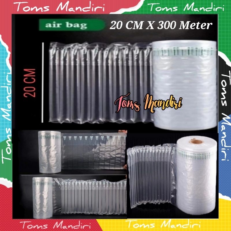 

Poly Air Plastik Inflatable Cushion Bubble Wrap Bantal 20cm X 300Meter