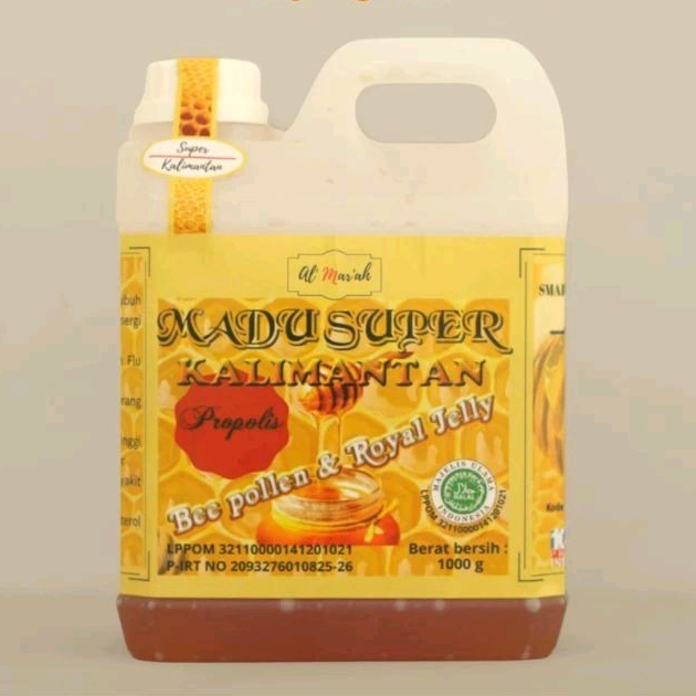 

Madu Asli Super Kalimantan plus propolis bee pollen royal jelly