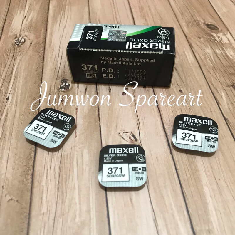 Baterai Maxell 371 SR920SW Original Maxell 371 Maxell 920 Original