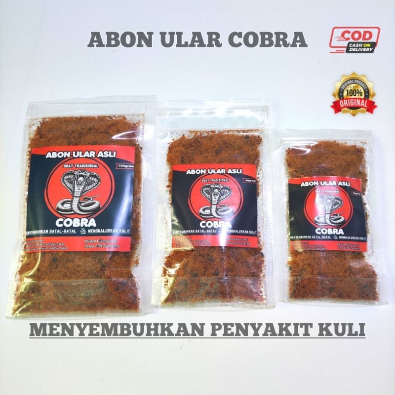 

Abon Ular Cobra Obat gatal Kulit Paling Ampuh