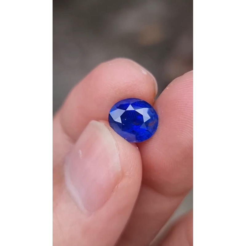 natural blue sapphire srilanka 3.5ct memo gri royal colour