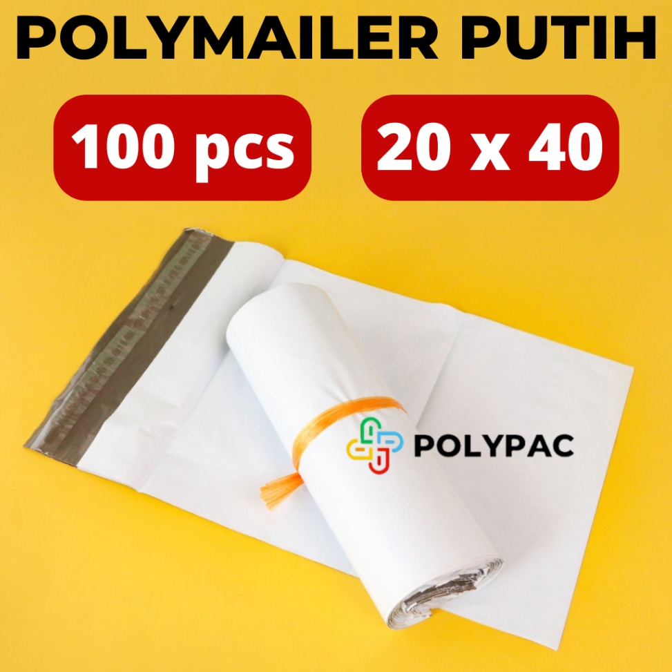 

Diskon Sale Polymailer PUTIH 2x4 isi 1 pcs Polymailer Putih Premium