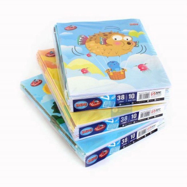 

BUKU TULIS SIDU 38 LEMBAR BUKU TULIS SEKOLAH 1 PACK ISI 1Pcs ART O1K5