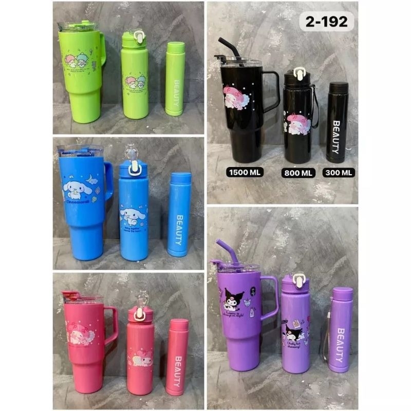 Botol SANRIO 3IN1 / Botol Minum Viral / Botol Beranak 3IN1.