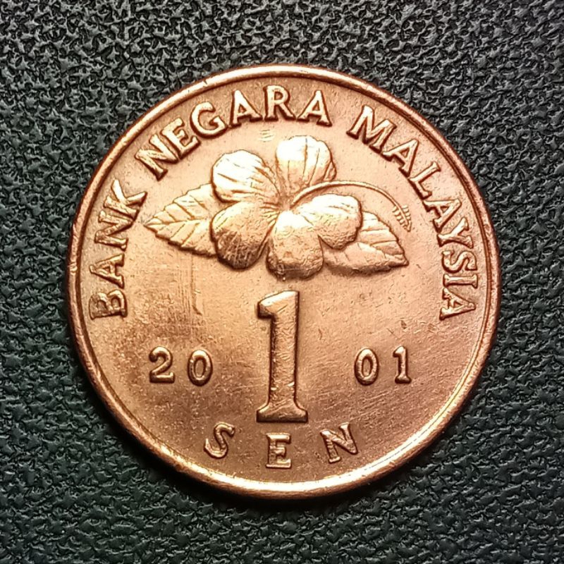 Koleksi Koin 1 Sen Malaysia Tahun 2001