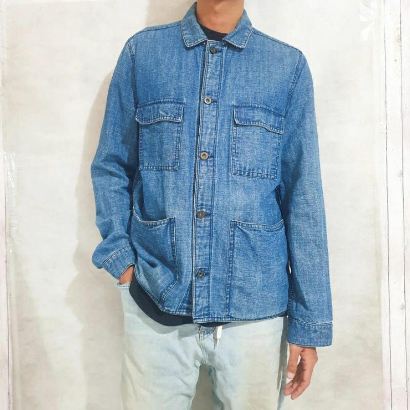 &DENIM BY H&M Work Chore Denim Jacket | Work Jacket | Chore Jacket | Jaket Jeans