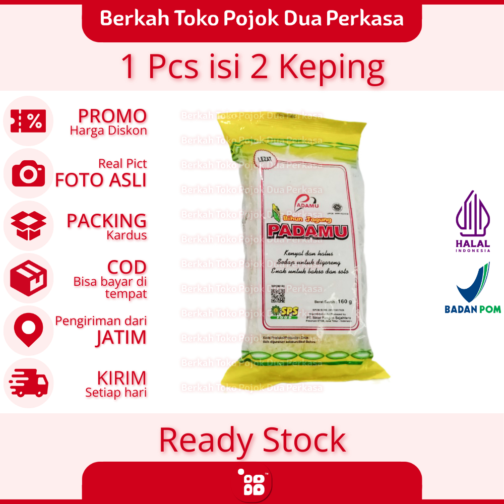 

Padamu Kuning Bihun Jagung Lezat 160 g isi 2 Keping [JATIM]