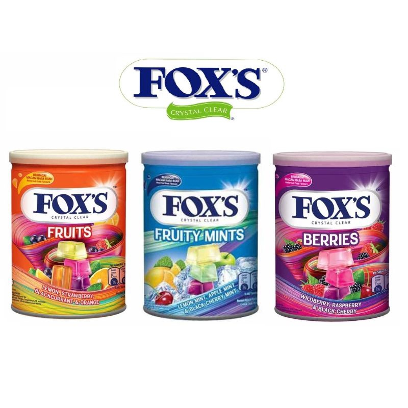 

Permen Foxs Kaleng 180gr berbagai macam rasa (Mint, Fruits, and Berry)