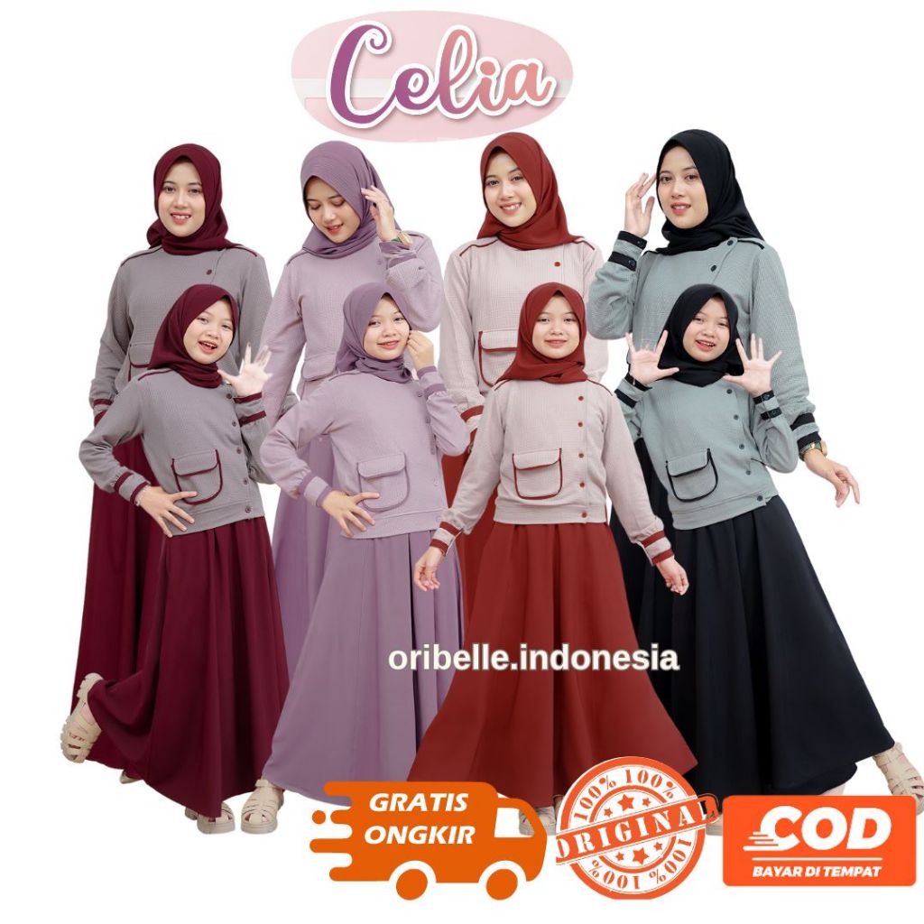Setelan Baju Muslim Anak dan Remaja Perempuan Terbaru / Setelan Blouse Rok Anak dan Remaja Perempuan