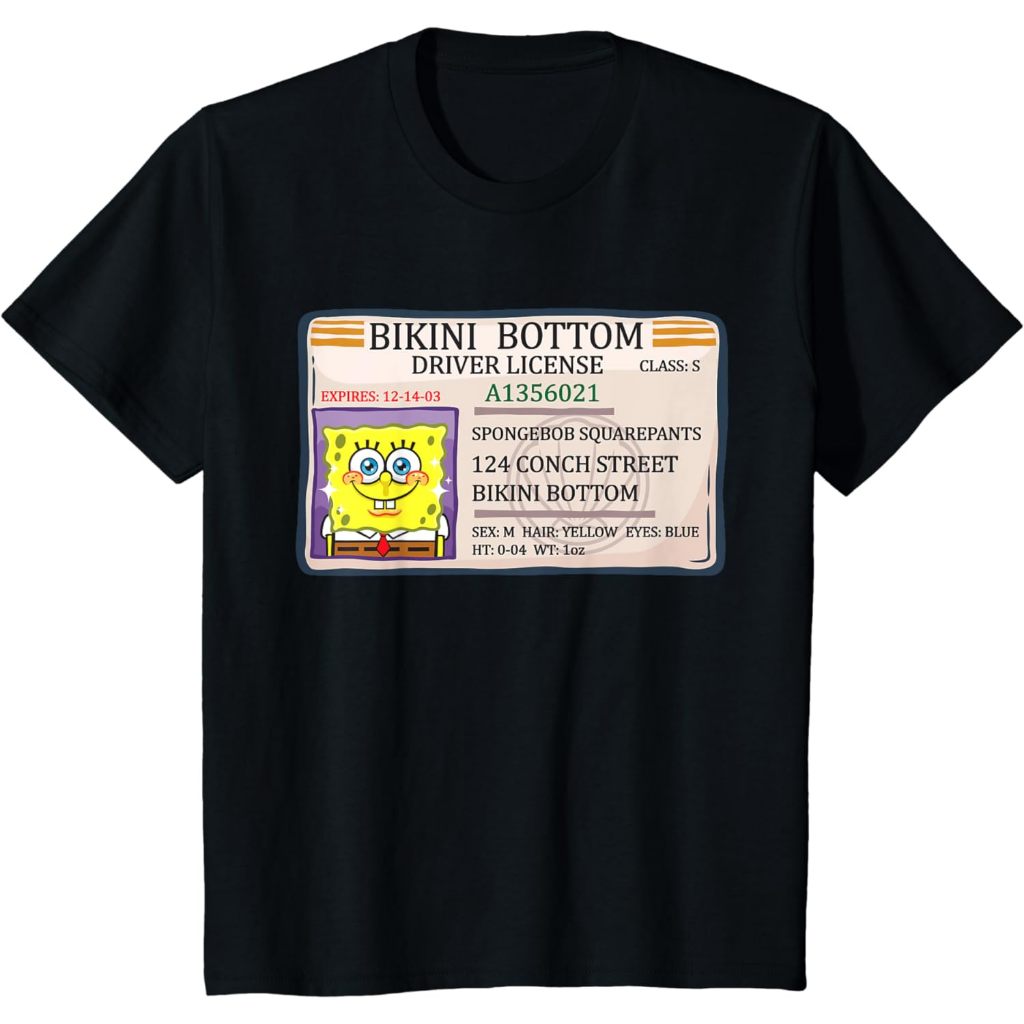 Kaos Anak Mademark x SpongeBob SquarePants - SpongeBob Bikini Bottom SpongeBob Driver License Sponge