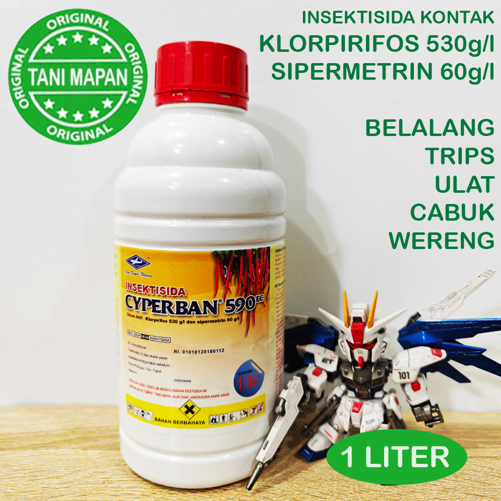 CYPERBAN 590ec - 1 Liter (Klorpirifos 530 Sipermetrin 60) Insektisida