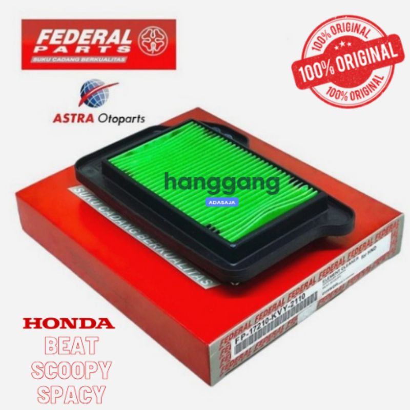 Filter Udara Motor HONDA Beat Karbu Scoopy Karbu Spacy Karbu FEDERAL KVY ORI