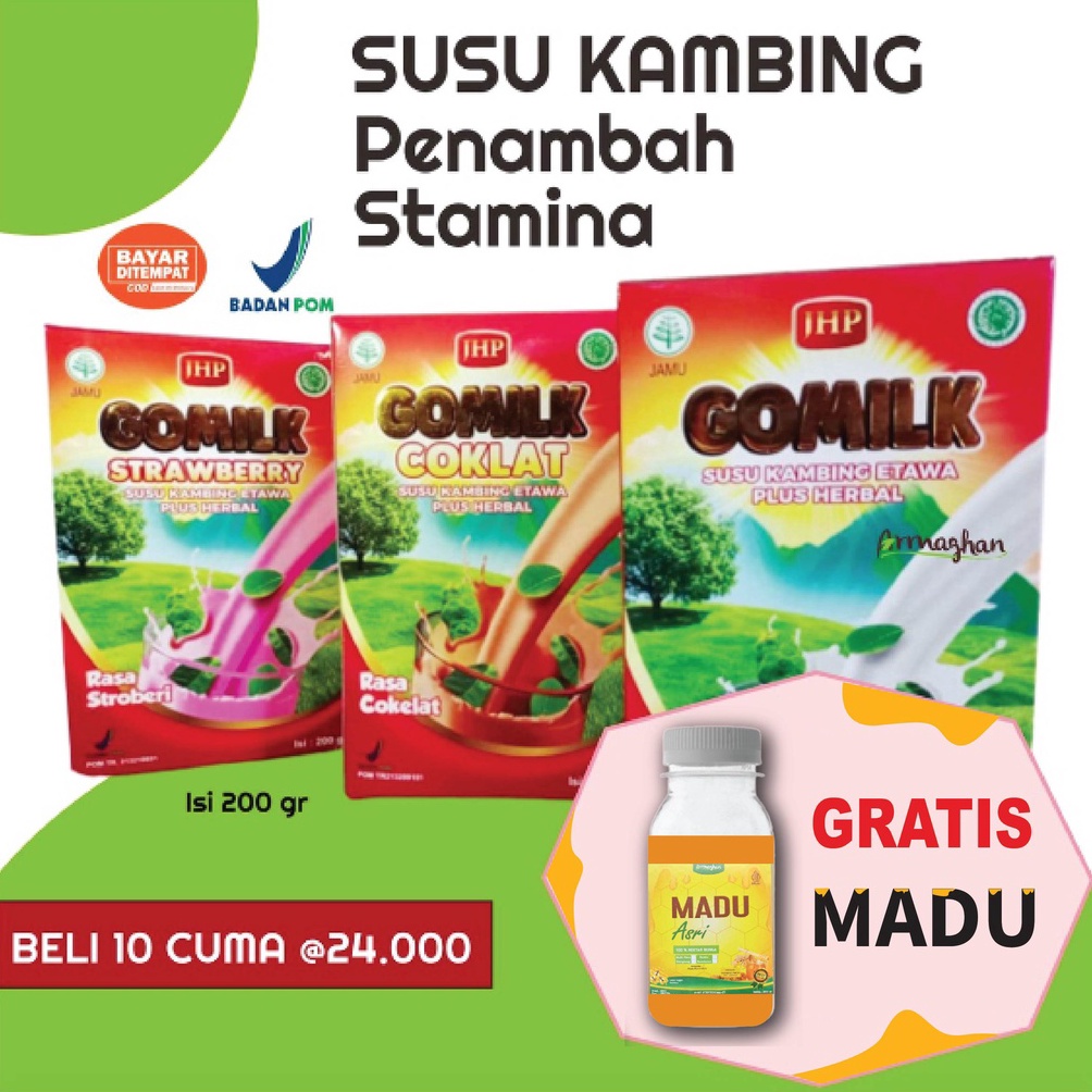 

KODE PRODUK 78N7N384 BISA COD GARANSI BELI 1 GRATIS JAHE BELI 3 GRATIS MADU Gomilk Susu Kambing Etawa Plus Herbal Penambah Nafsu Makan Anak 2 gr