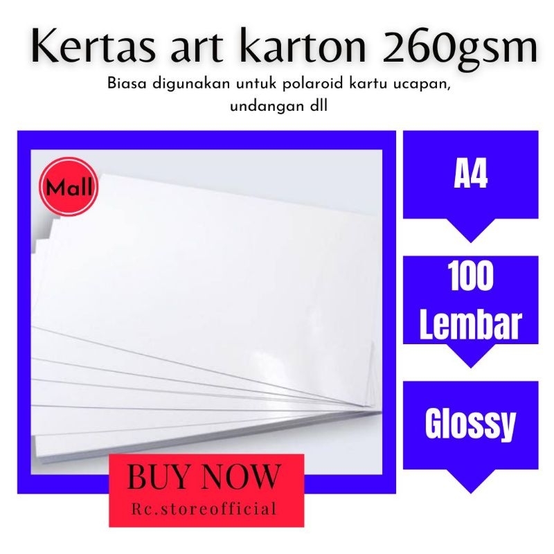 

SLM7 Kertas Art Karton 260gsm