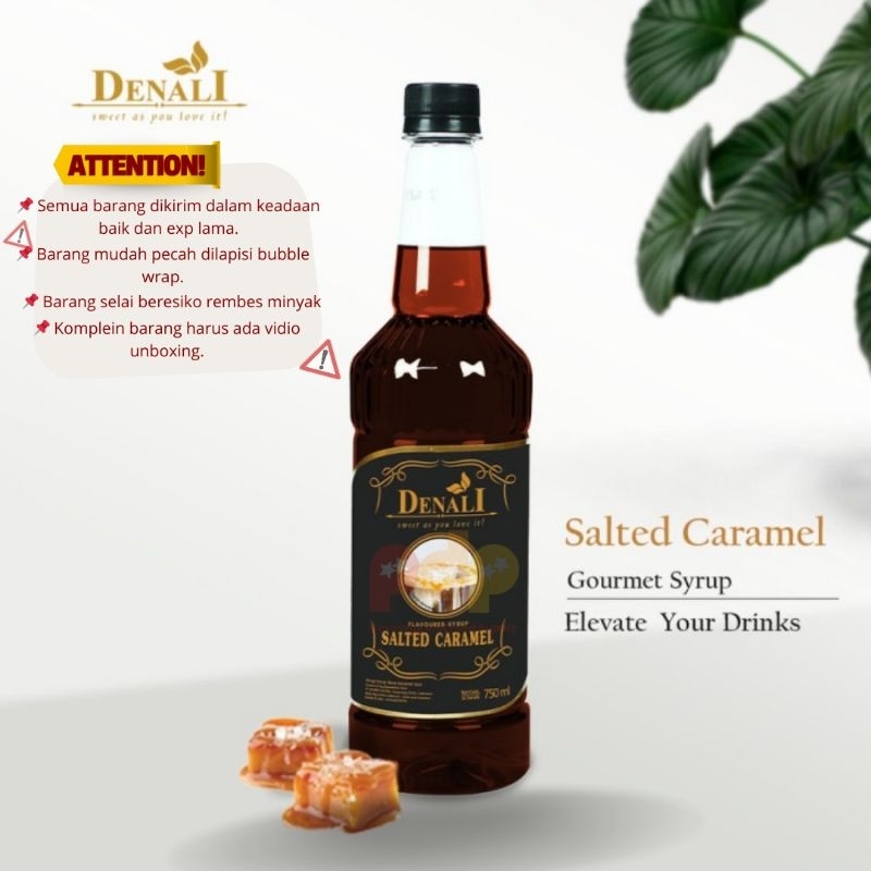 

Denali Syrup Salted Caramel 750ml / Sirup Denali Salted Caramel