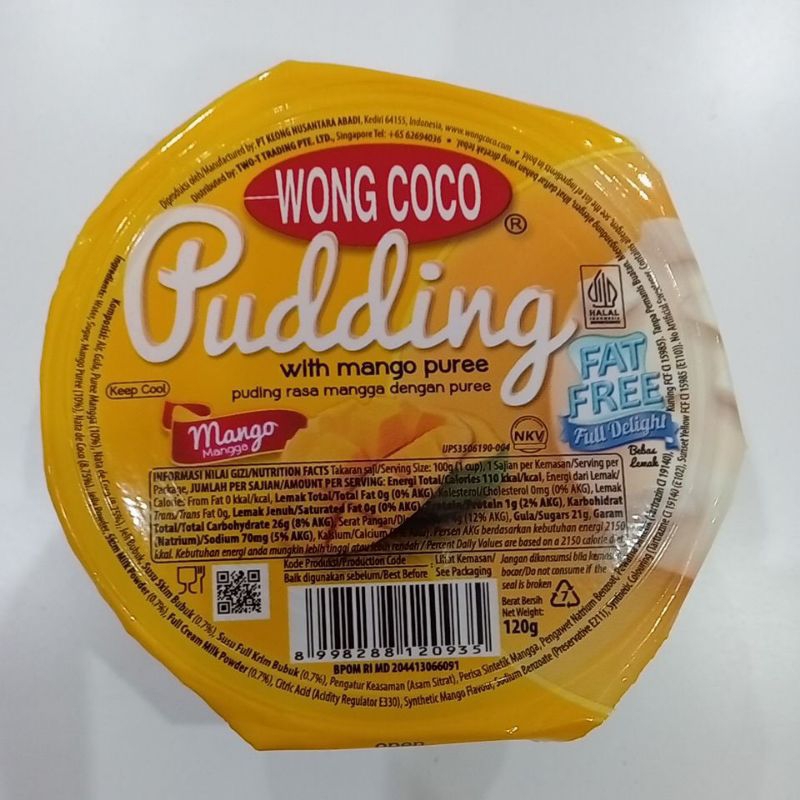 

Wong Coco Pudding Puding Rasa Mangga dengan Puree 120 gram