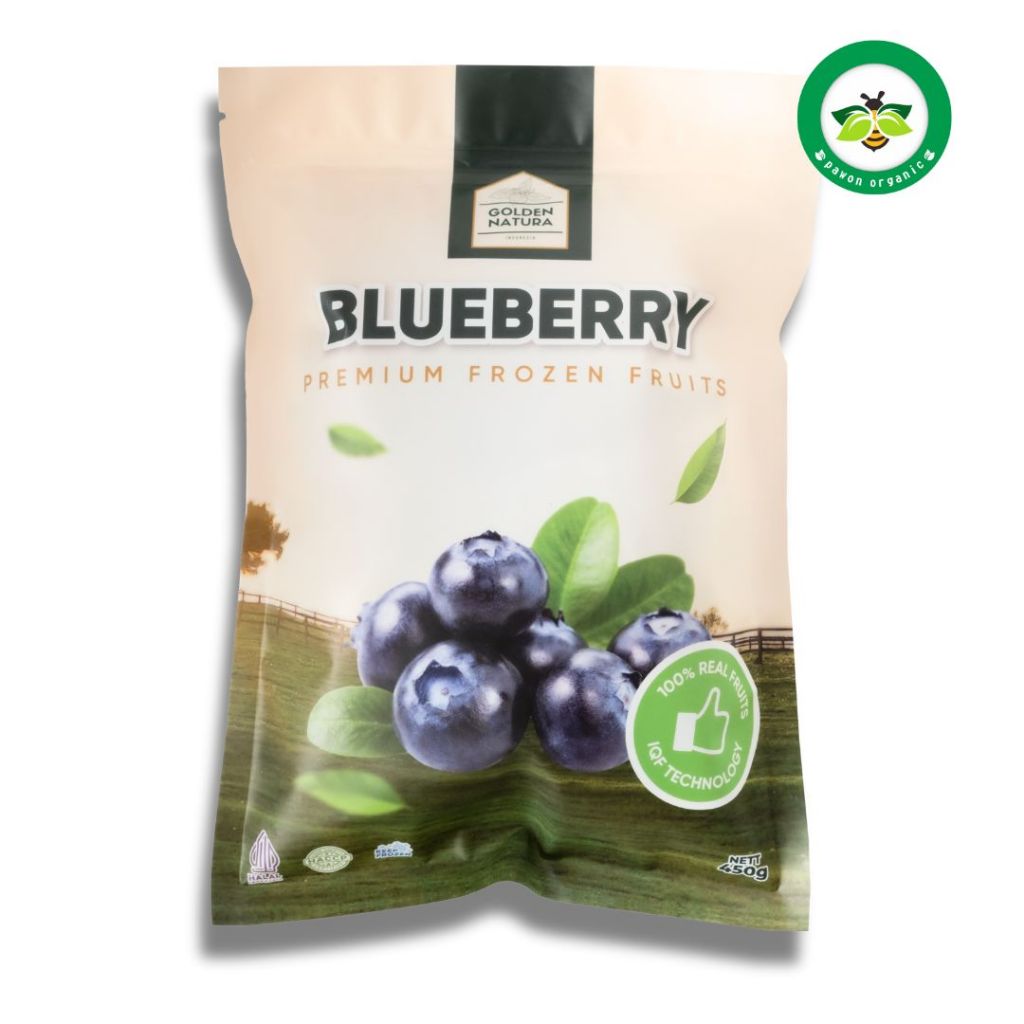 Blueberry Premium Frozen Fruits | Buah Beku Blueberry | Golden Natura