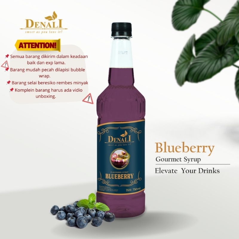 

Denali Syrup Blueberry 750ml / Sirup Denali